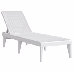 VidaXL 364222, Lounge, Padded seat, Polypropylene (PP), White, Polyester, 110 kg
