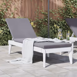 VidaXL 364222 outdoor chair Lounge Padded seat Polypropylene (PP) White