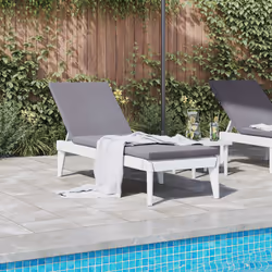 VidaXL 364222 outdoor chair Lounge Padded seat Polypropylene (PP) White