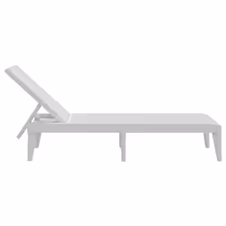 VidaXL 364222 outdoor chair Lounge Padded seat Polypropylene (PP) White - Additional view 5