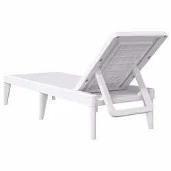 VidaXL 364222 outdoor chair Lounge Padded seat Polypropylene (PP) White - Additional view 6