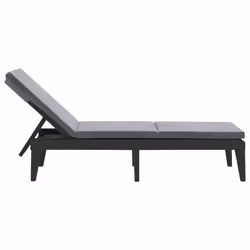 VidaXL 364223 outdoor chair Lounge Padded seat Polypropylene (PP) Anthracite - Additional view 5