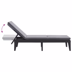 VidaXL 364223 outdoor chair Lounge Padded seat Polypropylene (PP) Anthracite - Additional view 7