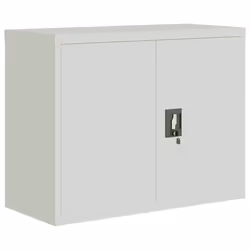 vidaXL Office Cabinet Steel Filing Storage File Cabinet Cupboard Under Desk - light grey, 90 x 40 x 70 cm