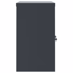 vidaXL Office Cabinet Steel Filing Storage File Cabinet Cupboard Under Desk - anthracite, 90 x 40 x 70 cm - Additional view 4