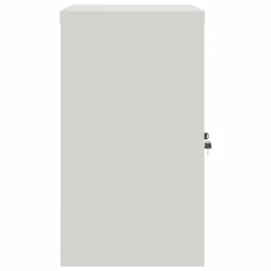vidaXL Office Cabinet Steel Filing Storage File Cabinet Cupboard Under Desk - light grey and blue, 90 x 40 x 70 cm - Additional view 4