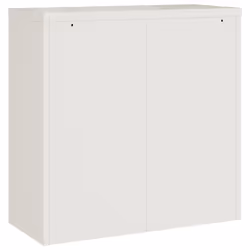 vidaXL Office Cabinet Steel Filing Storage File Cabinet Cupboard Under Desk - white, 90 x 40 x 90 cm - Additional view 3