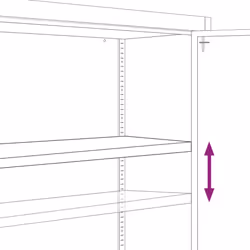 vidaXL Office Cabinet Steel Filing Storage File Cabinet Cupboard Under Desk - white, 90 x 40 x 90 cm - Additional view 4