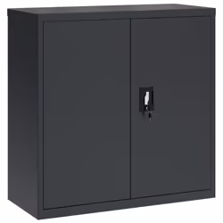 vidaXL Office Cabinet Steel Filing Storage File Cabinet Cupboard Under Desk - anthracite, 90 x 40 x 90 cm - Additional view 3