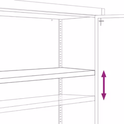 vidaXL Office Cabinet Steel Filing Storage File Cabinet Cupboard Under Desk - anthracite, 90 x 40 x 90 cm - Additional view 8