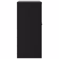 vidaXL File Cabinet Locking Office Storage Cabinet Filing Cabinet Black Steel - Additional view 2