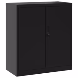 vidaXL File Cabinet Locking Office Storage Cabinet Filing Cabinet Black Steel - Additional view 8