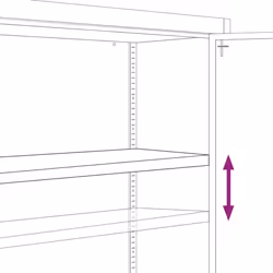 vidaXL Office Cabinet Steel Filing Storage File Cabinet Cupboard Under Desk - light grey, 90 x 40 x 105 cm - Additional view 6