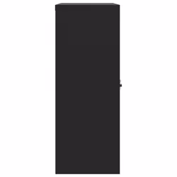 vidaXL Office Cabinet Steel Filing Storage File Cabinet Cupboard Under Desk - black, 90 x 40 x 105 cm - Additional view 4