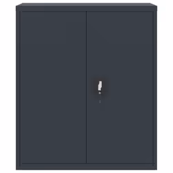 vidaXL Office Cabinet Steel Filing Storage File Cabinet Cupboard Under Desk - anthracite, 90 x 40 x 105 cm - Additional view 2