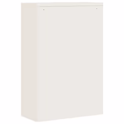 vidaXL Office Cabinet Steel Filing Storage File Cabinet Cupboard Under Desk - white, 90 x 40 x 140 cm - Additional view 5