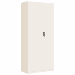 vidaXL Office Cabinet Steel Filing Storage File Cabinet Cupboard Under Desk - white, 90 x 40 x 200 cm - Additional view 4
