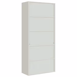 vidaXL Office Cabinet Steel Filing Storage File Cabinet Cupboard Under Desk - light grey, 90 x 40 x 200 cm - Additional view 7