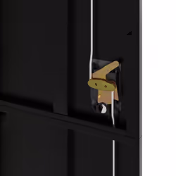 vidaXL Office Cabinet Steel Filing Storage File Cabinet Cupboard Under Desk - black, 90 x 40 x 200 cm - Additional view 7