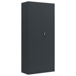 vidaXL Office Cabinet Steel Filing Storage File Cabinet Cupboard Under Desk - anthracite, 90 x 40 x 200 cm