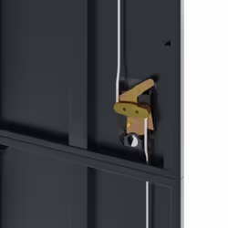 vidaXL Office Cabinet Steel Filing Storage File Cabinet Cupboard Under Desk - anthracite, 90 x 40 x 200 cm - Additional view 8