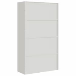 vidaXL File Cabinet Locking Storage Cabinet Filing Cabinet Light Grey Steel - Additional view 2