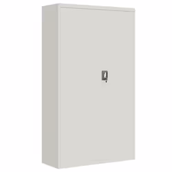 vidaXL File Cabinet Locking Storage Cabinet Filing Cabinet Light Grey Steel - Additional view 5