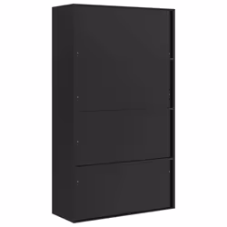 vidaXL File Cabinet Locking Office Storage Cabinet Filing Cabinet Black Steel - Additional view 7