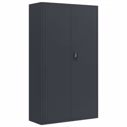 vidaXL File Cabinet Locking Storage Cabinet Filing Cabinet Anthracite Steel
