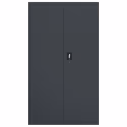 vidaXL File Cabinet Locking Storage Cabinet Filing Cabinet Anthracite Steel