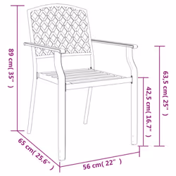 vidaXL Garden Dining Set Outdoor Dining Table and Chairs Solid Wood Acacia - 80 cm table length/ 5 piece