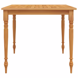 vidaXL Batavia Table Outdoor Table Decor Garden Dining Table Solid Wood Teak