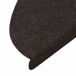vidaXL Self-adhesive Stair Mats Carpet Stair Treads Stair Step Protector Rug - black, 56 x 17 cm - Additional view 7