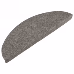 vidaXL Self-adhesive Stair Mats Carpet Stair Treads Stair Step Protector Rug - grey, 56 x 17 cm