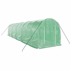 vidaXL Greenhouse Walk in Greenhouse with Steel Frame Patio Outdoor Grow House - green, 10 x 2 x 2 m - Additional view 2