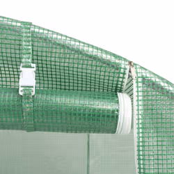 vidaXL Greenhouse Plant House with Steel Frame Polytunnel Greenhouse Green - Additional view 7