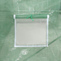 vidaXL Greenhouse Plant House with Steel Frame Polytunnel Greenhouse White - green, 10 x 3 x 2 m - Additional view 9