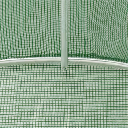 vidaXL Greenhouse Plant House with Steel Frame Polytunnel Greenhouse White - green, 12 x 3 x 2 m - Additional view 8