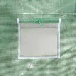 vidaXL Greenhouse Plant House with Steel Frame Polytunnel Greenhouse White - green, 12 x 3 x 2 m - Additional view 9