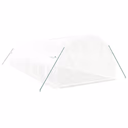 vidaXL Greenhouse Plant House with Steel Frame Polytunnel Greenhouse White - white, 10 x 3 x 2 m - Additional view 5