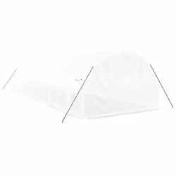 vidaXL Greenhouse Plant House with Steel Frame Polytunnel Greenhouse White - white, 12 x 3 x 2 m - Additional view 5