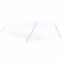 vidaXL Greenhouse Plant House with Steel Frame Polytunnel Greenhouse White - white, 16 x 3 x 2 m