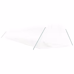 vidaXL Greenhouse Plant House with Steel Frame Polytunnel Greenhouse White - white, 18 x 3 x 2 m