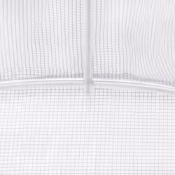 vidaXL Greenhouse Plant House with Steel Frame Polytunnel Greenhouse White - white, 20 x 3 x 2 m - Additional view 8