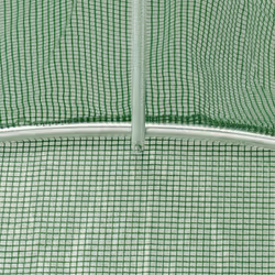 vidaXL Greenhouse Plant House with Steel Frame Polytunnel Greenhouse White - green, 14 x 4 x 2 m - Additional view 8