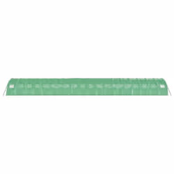 vidaXL Greenhouse Plant House with Steel Frame Polytunnel Greenhouse White - green, 18 x 4 x 2 m - Additional view 4