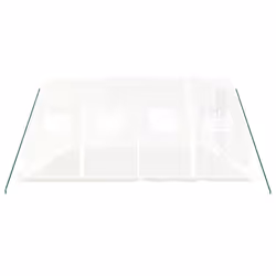 vidaXL Greenhouse Plant House with Steel Frame Polytunnel Greenhouse White - white, 4 x 4 x 2 m - Additional view 4