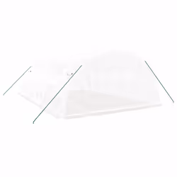 vidaXL Greenhouse Plant House with Steel Frame Polytunnel Greenhouse White - white, 6 x 4 x 2 m - Additional view 5