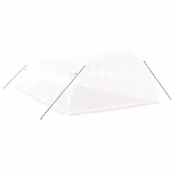 vidaXL Greenhouse Plant House with Steel Frame Polytunnel Greenhouse White - white, 8 x 4 x 2 m - Additional view 5