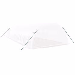 vidaXL Greenhouse Plant House with Steel Frame Polytunnel Greenhouse White - white, 10 x 4 x 2 m - Additional view 5